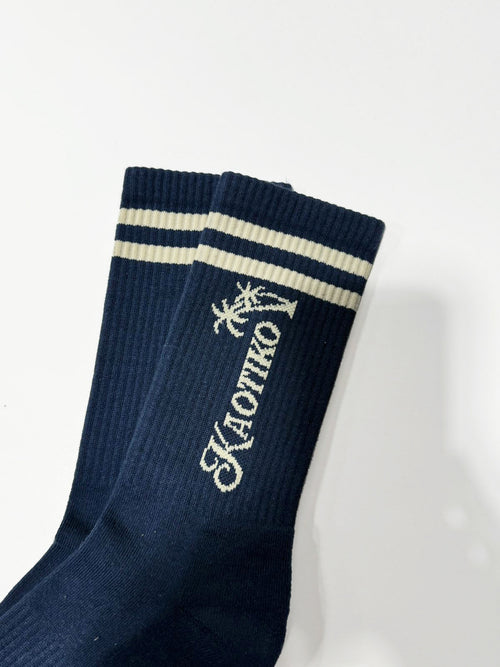 Palm Beach Marineblaue Socken