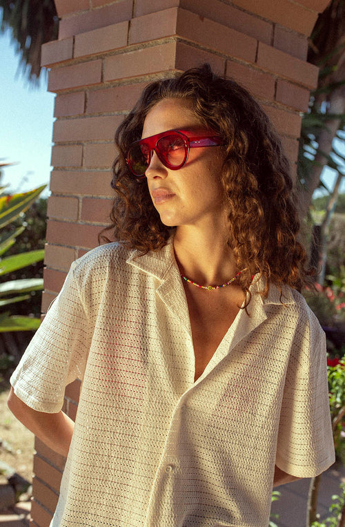 Ivory Crochet Shirt