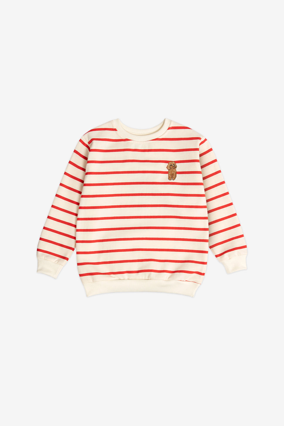 Streifen Pudel Rot Sweatshirts