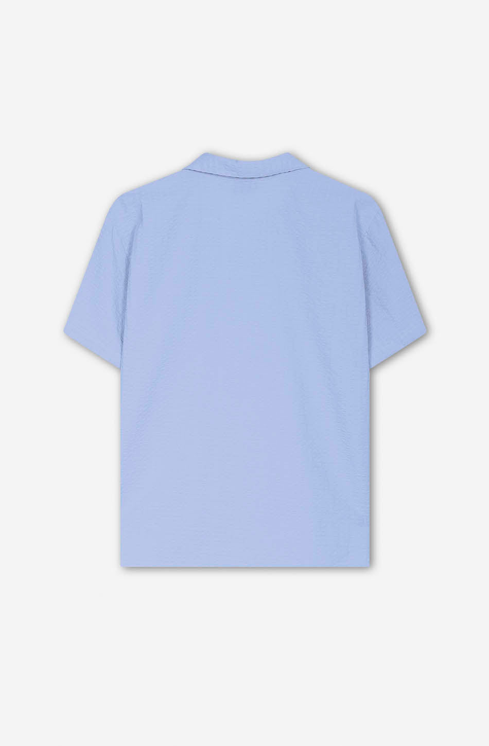 Großes blaues Seersucker-Hemd