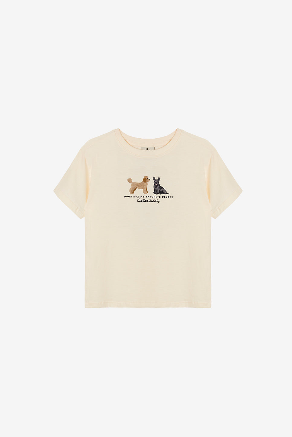 Elfenbeinfarbenes T-Shirt Elliott von Puppies