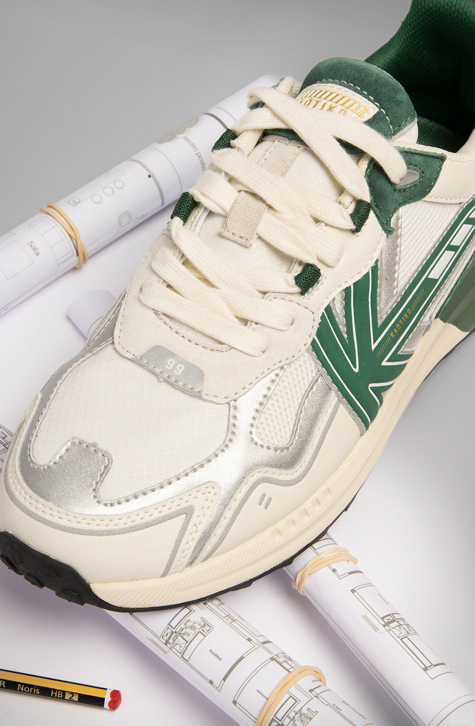 Kaotiko Vancouver Tech Grüne Turnschuhe