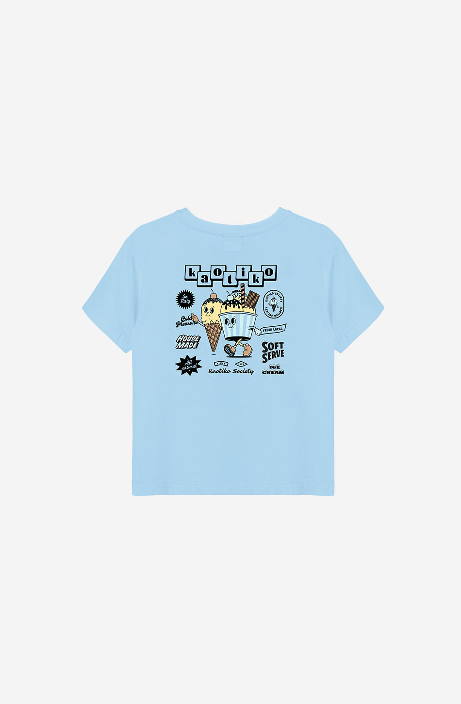 Eiscremeblaues T-Shirt