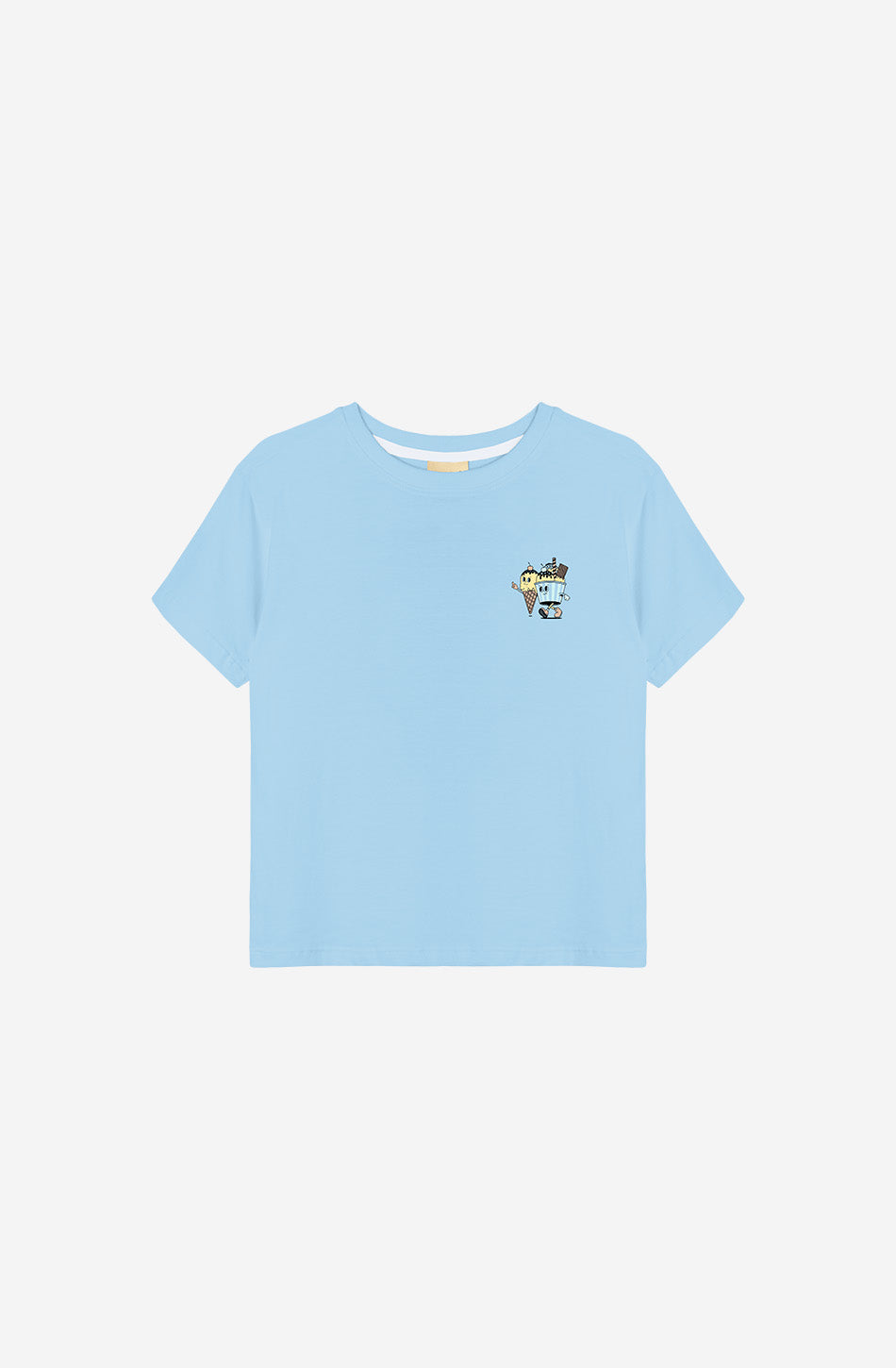T-Shirt bleu crème glacée