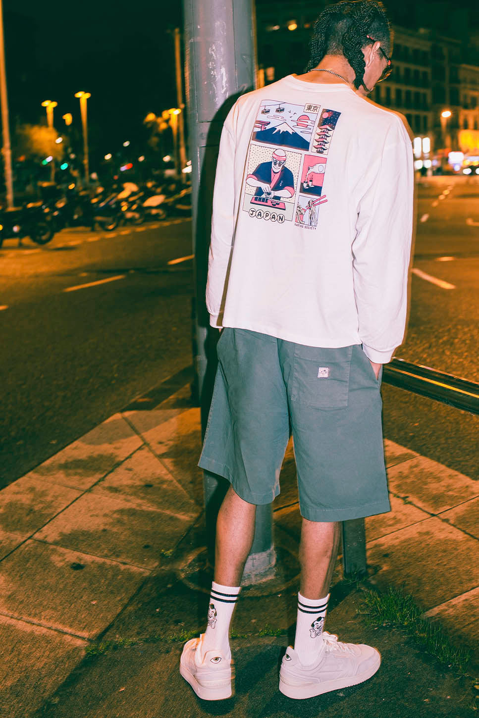 Bermuda Relaxed Canvas Pinzas Slate