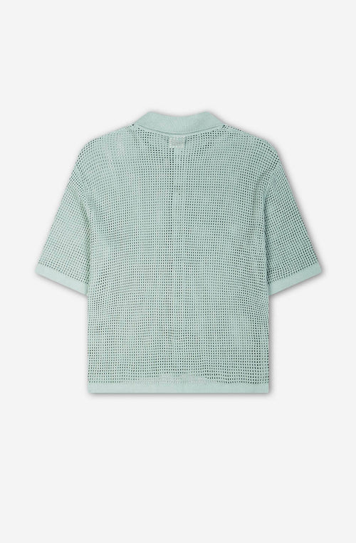 Polo Häkeln Wassergrün