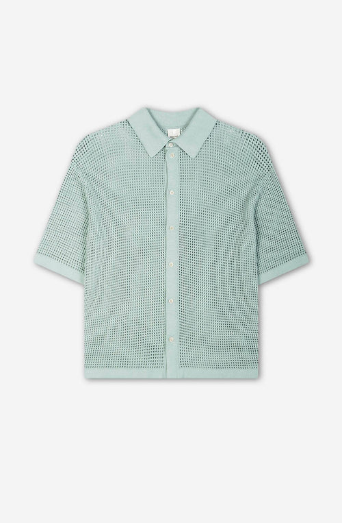 Polo Häkeln Wassergrün