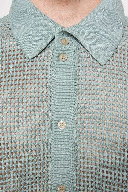 Polo Häkeln Wassergrün