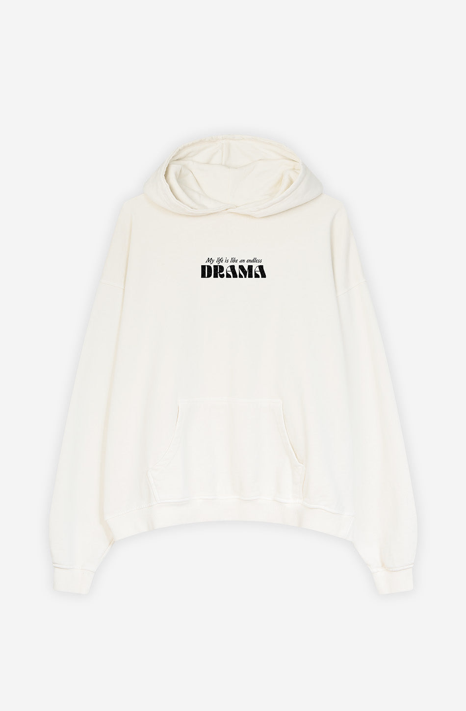 Sweat-shirt délavé Drama Ivory