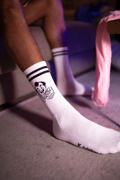 Weiße Ramen-Socken