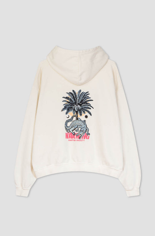 Sweatshirt mit gewaschenem Warnknochen