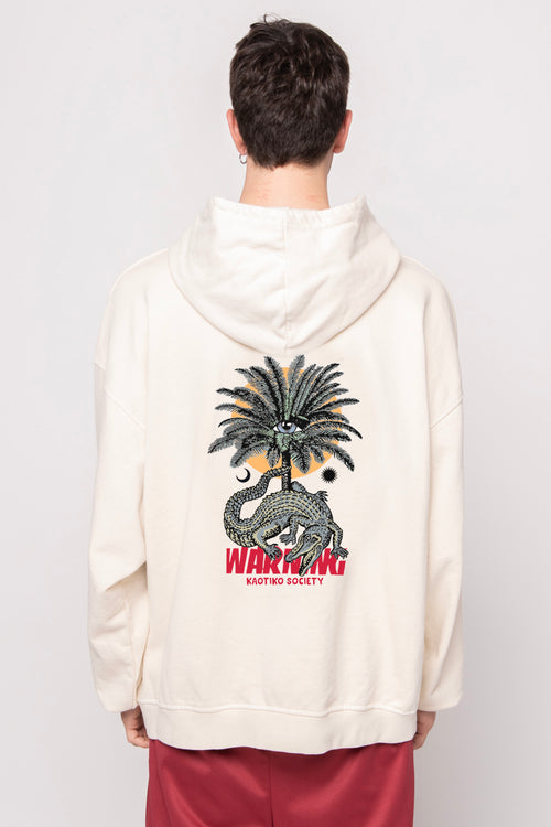 Sweatshirt mit gewaschenem Warnknochen