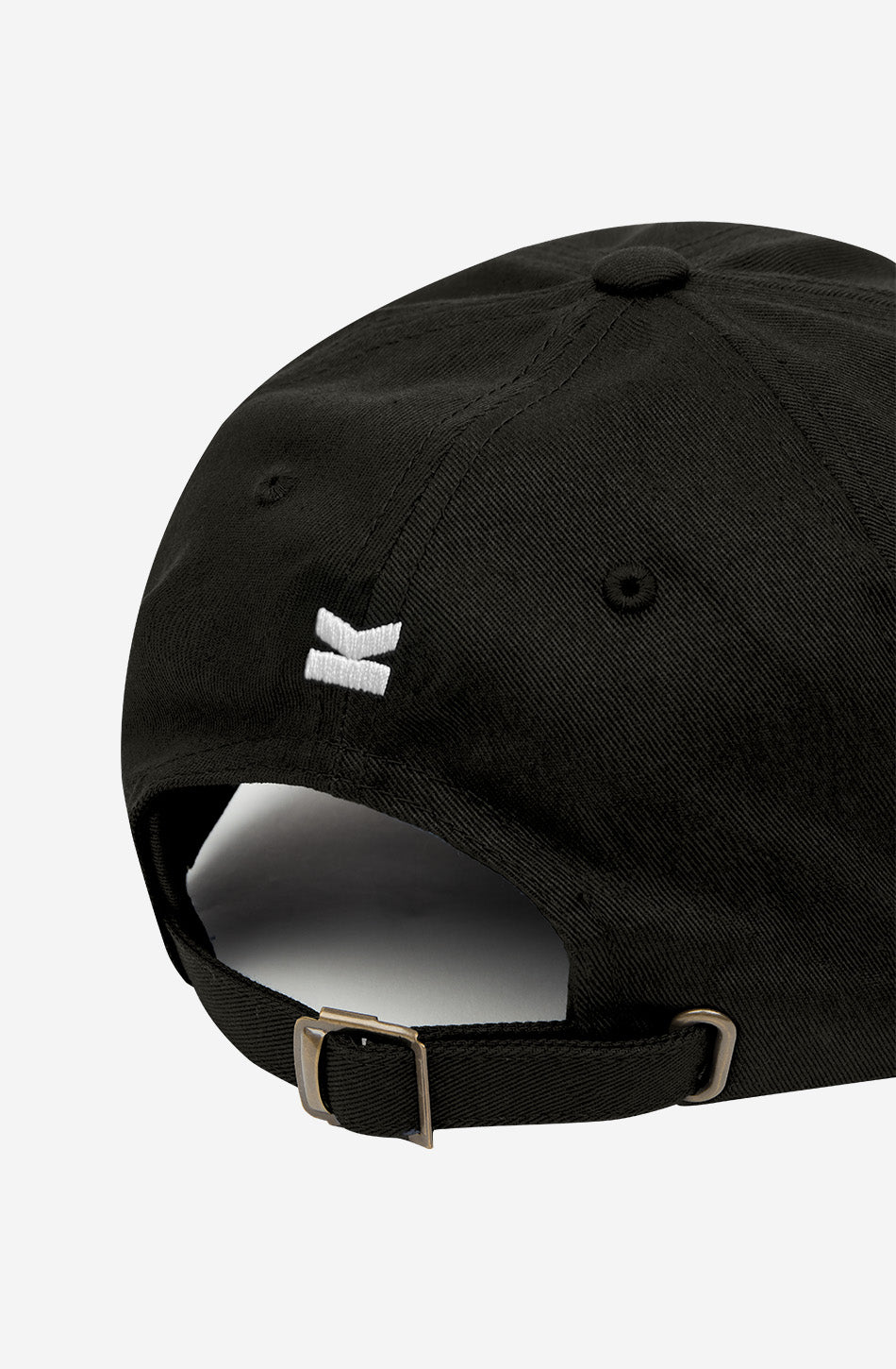 Schwarze Kappe mit Branding