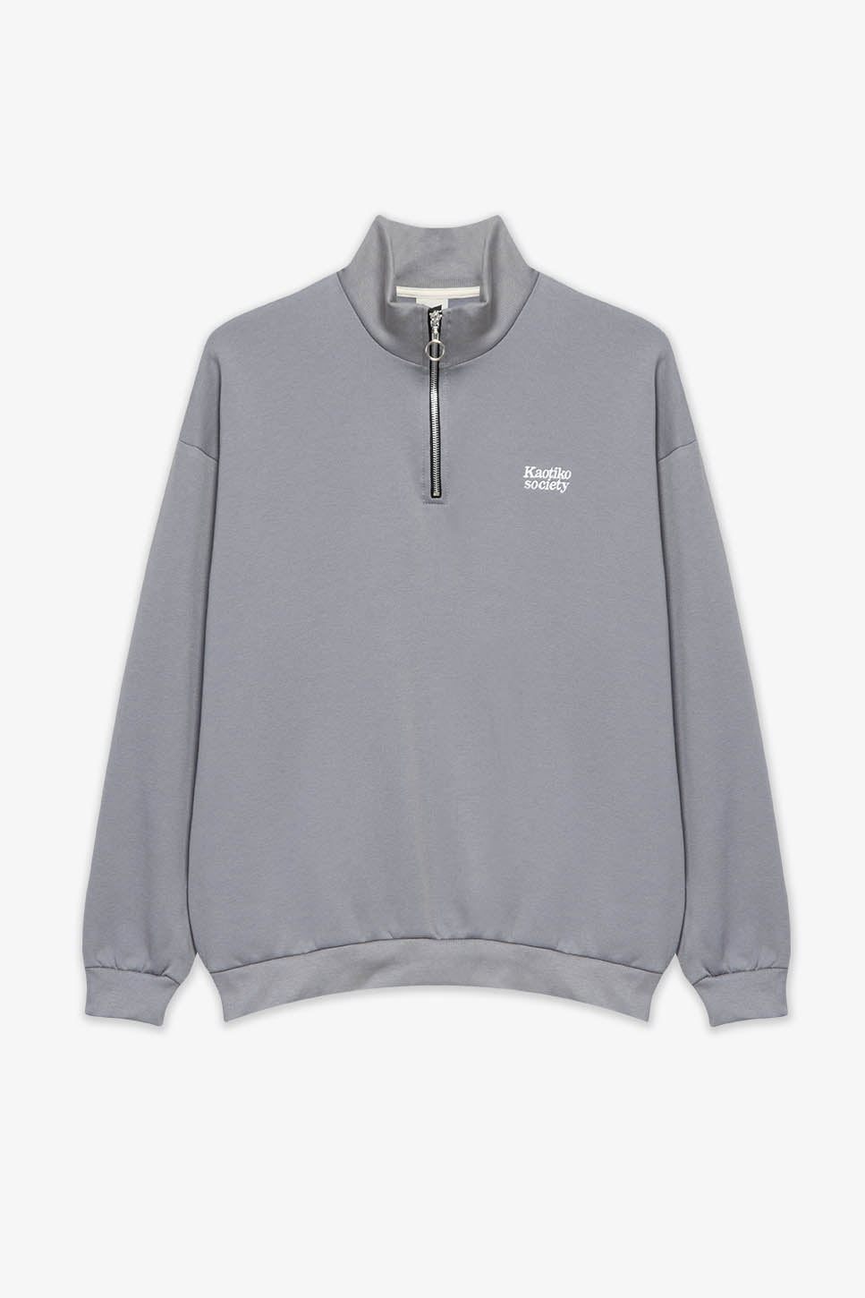 Half Zip Kaotiko Society Pale Blue Sweatshirt
