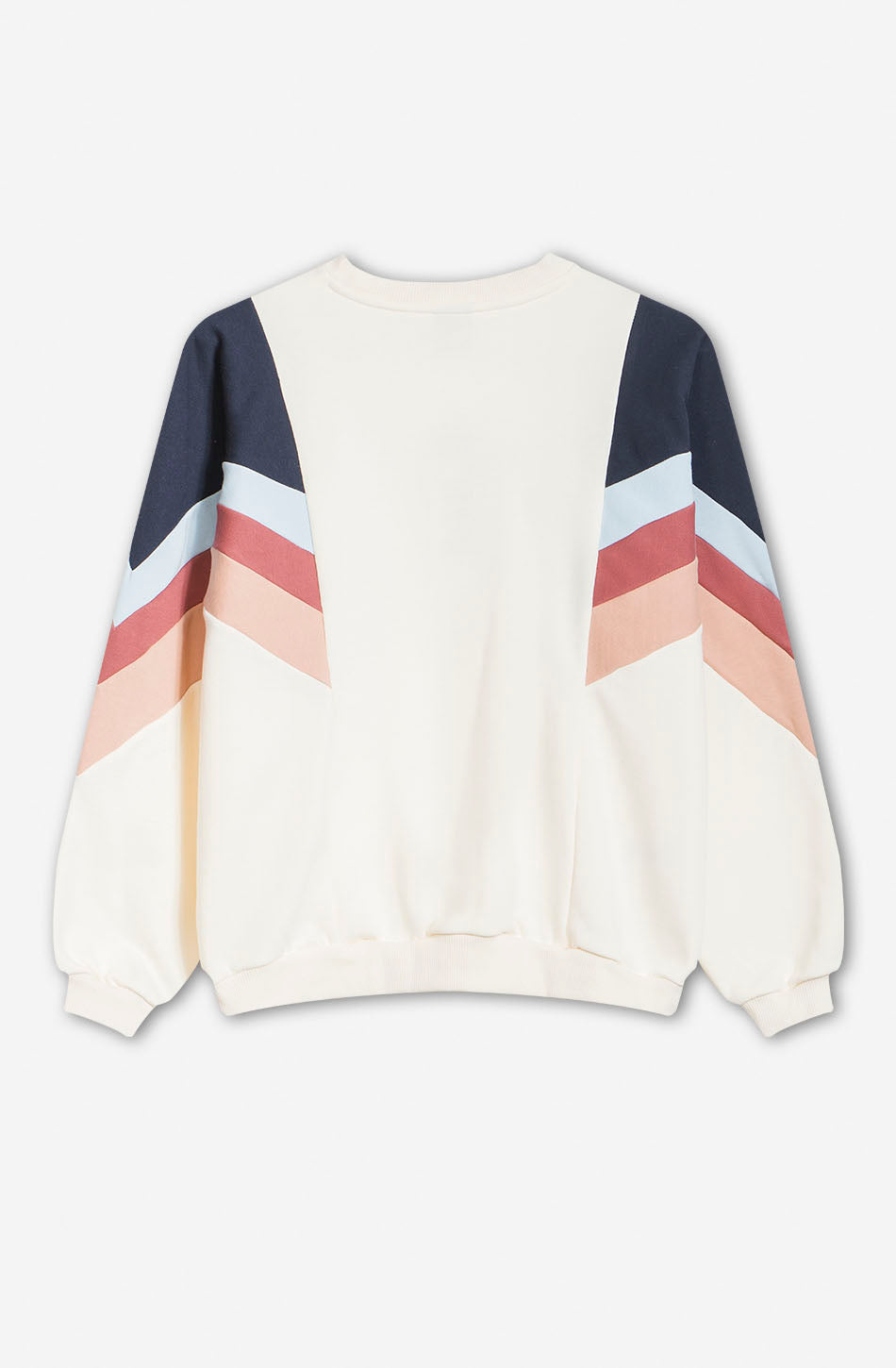 Sweatshirt Ginger in Elfenbein/Marineblau