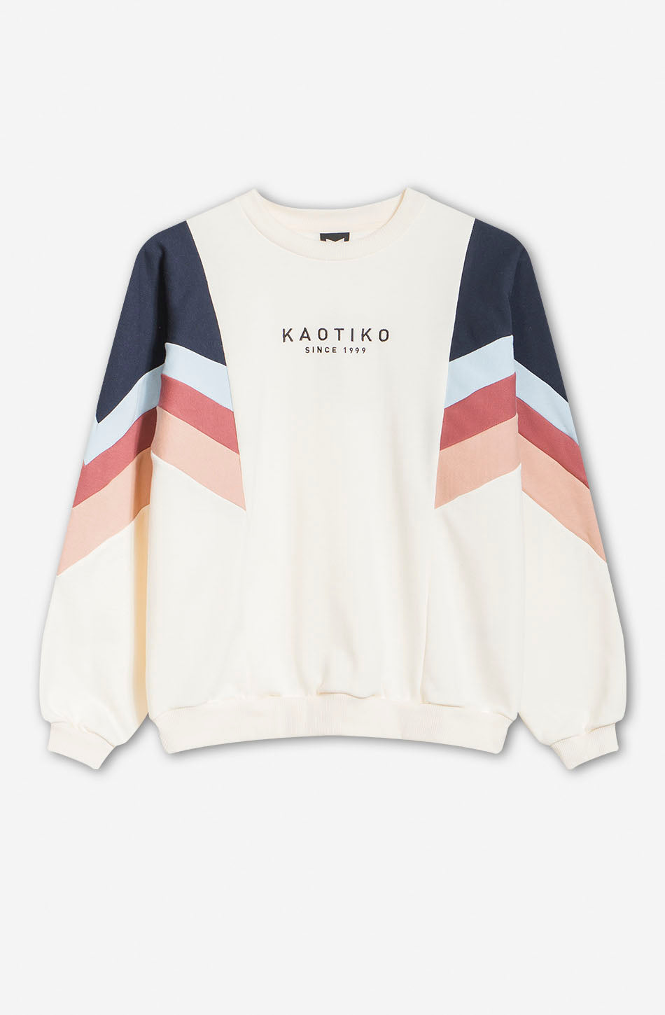 Sweatshirt Ginger in Elfenbein/Marineblau