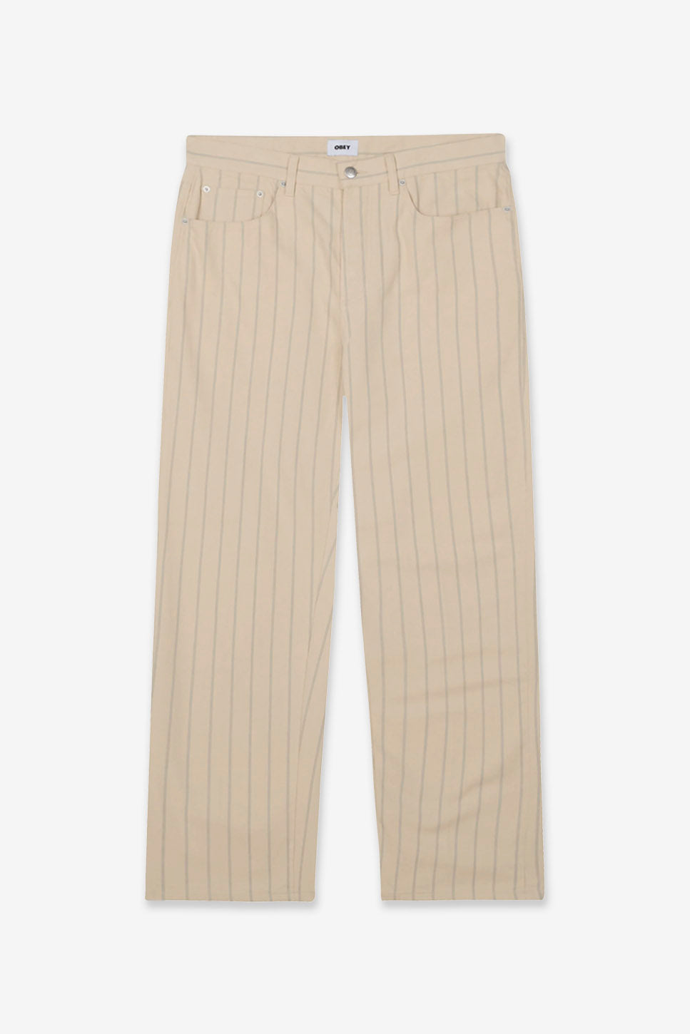 Obey - Pantalon pélican en denim à rayures, large et classique