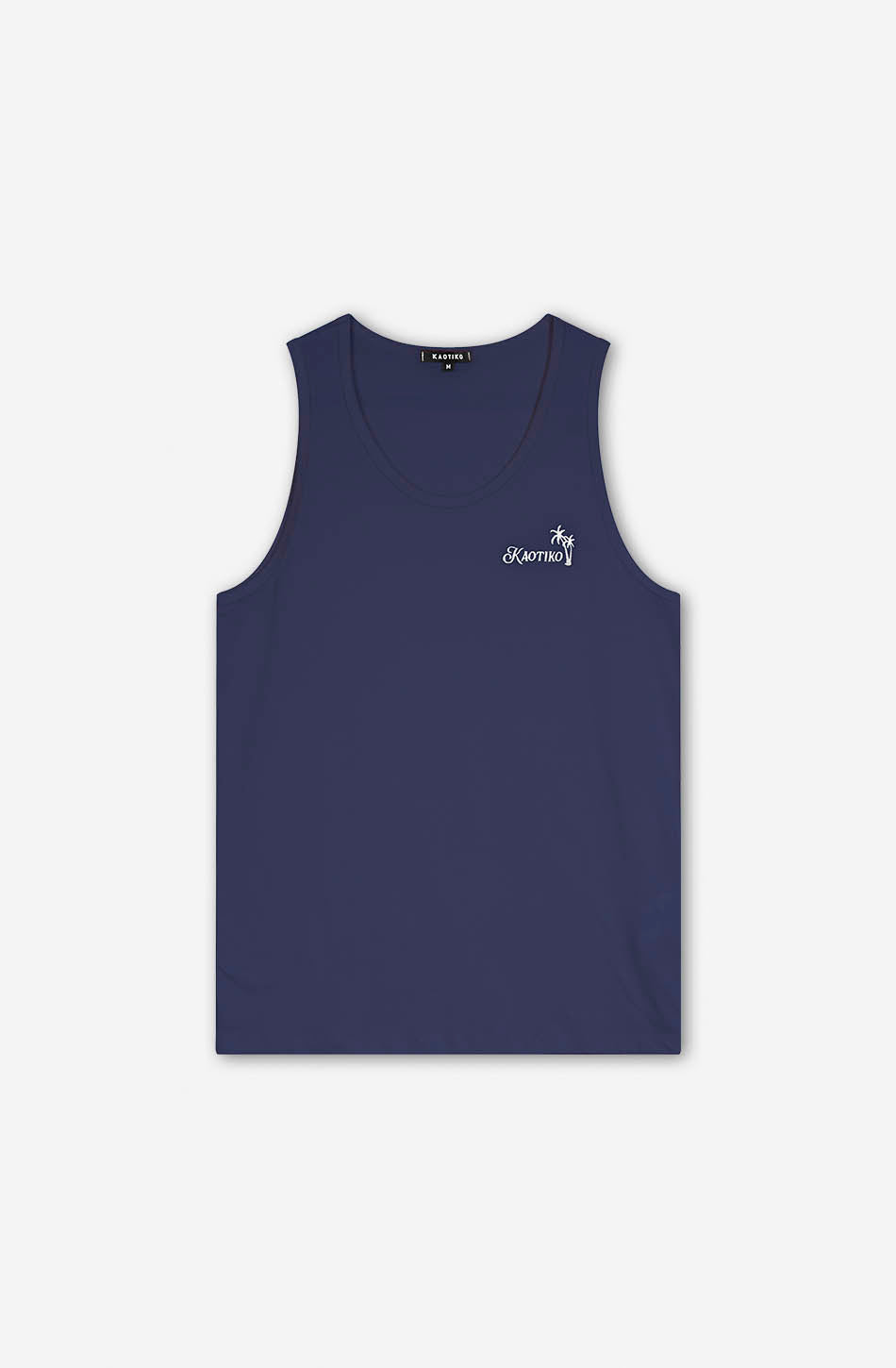Kaotiko Palms Navy Tank Top