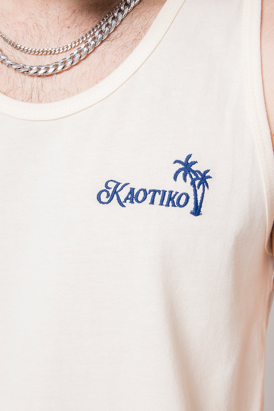 Tank Top Palms Ivory