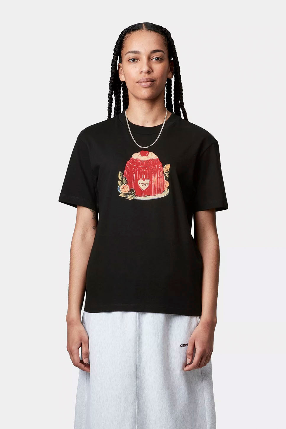 Carhartt WIP – T-Shirt „Pudding“ in Schwarz