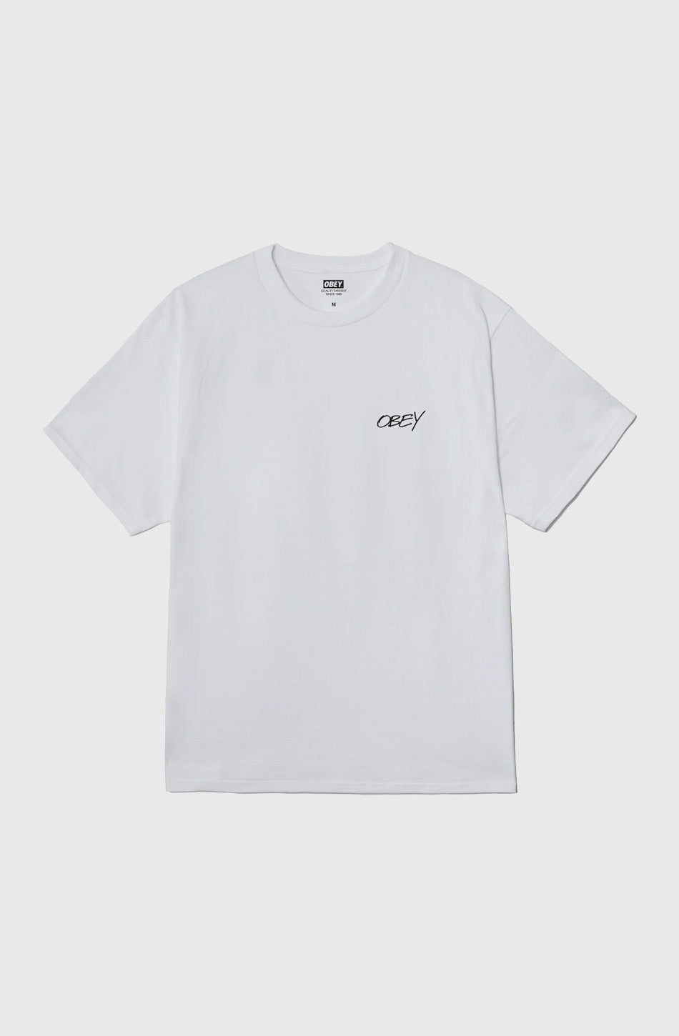 Obey – Weißes T-Shirt mit Mohnblumen-Print