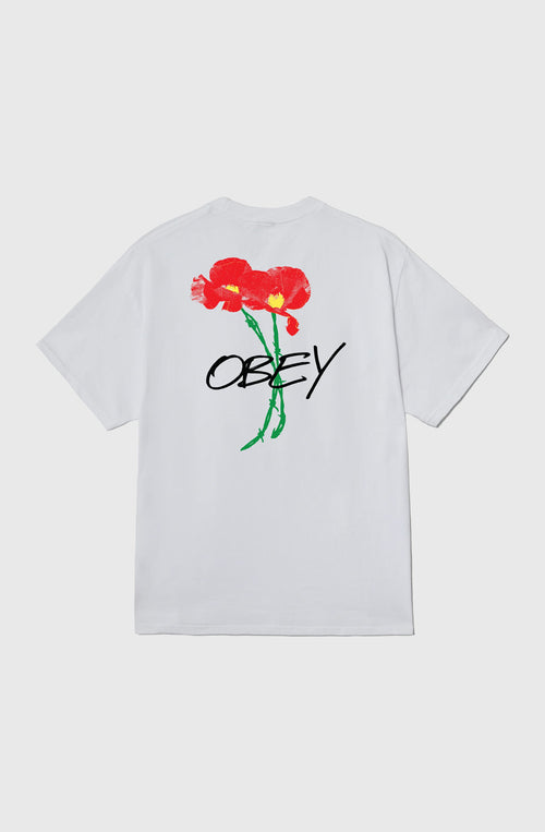 Obey Poppies White T-Shirt