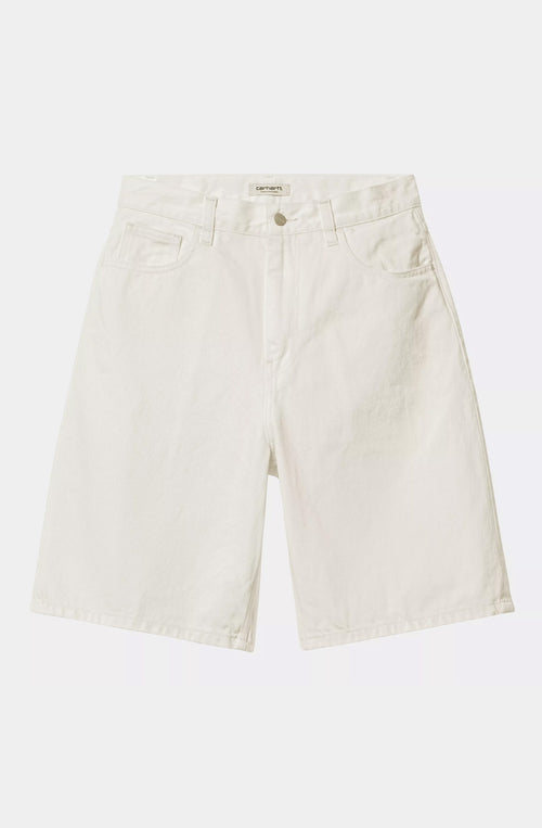 Carhartt WIP Brandon  Bermudashorts aus weißem Denim mit Spülung