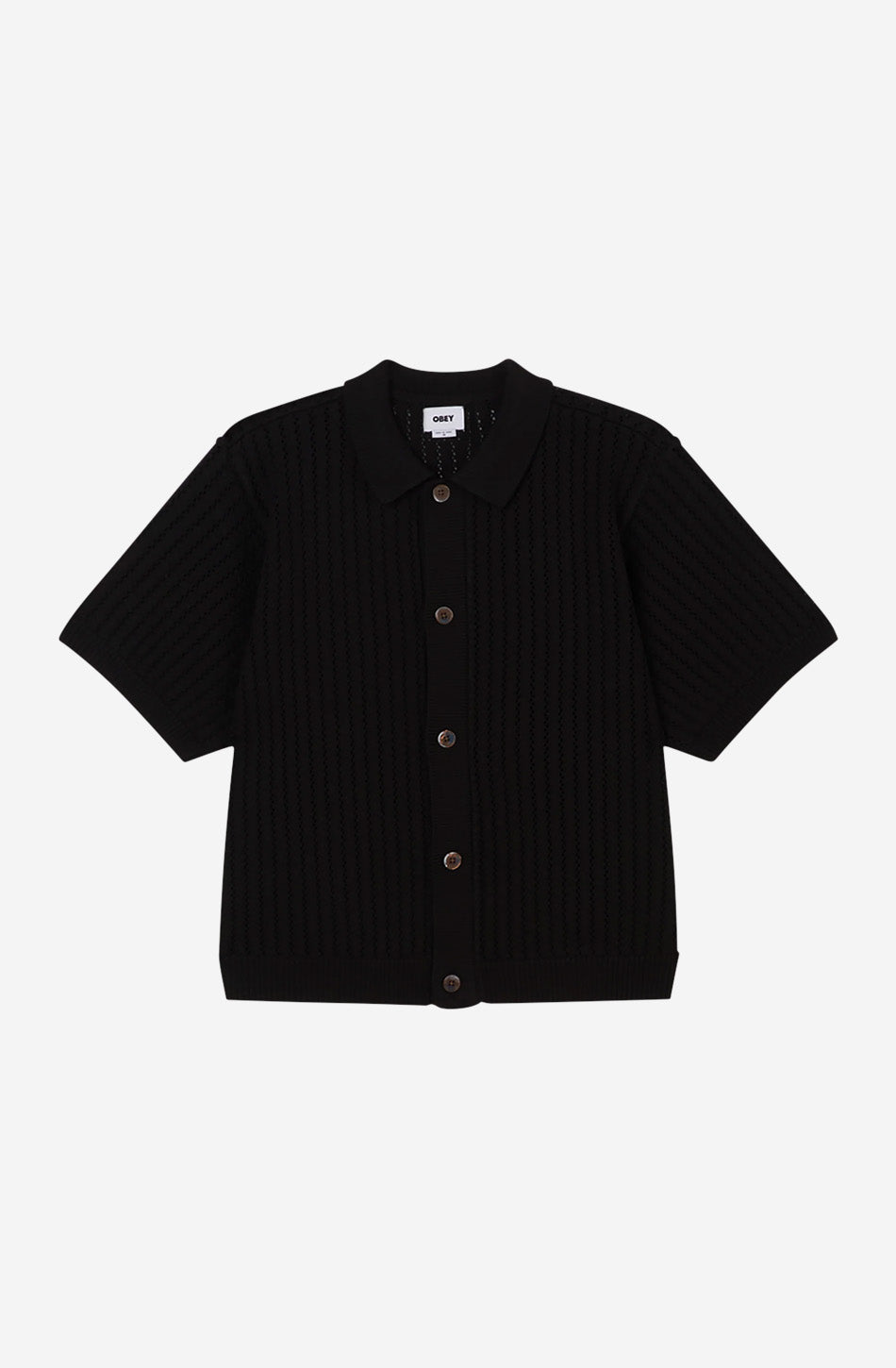 Obey Dez Pullover Digital Black Shirt