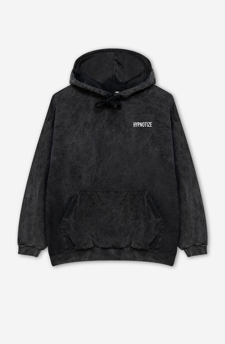 Schwarzes Sweatshirt „Hypnotize“ in verwaschenem Schwarz