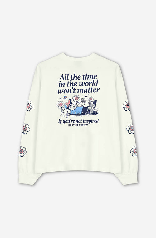 T-Shirt en coton biologique All The Time Ivory