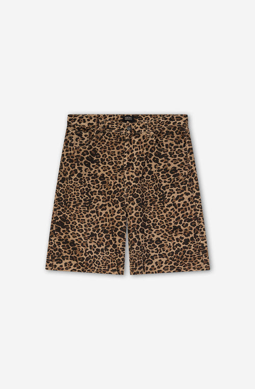 Lose Leopard Braun Short