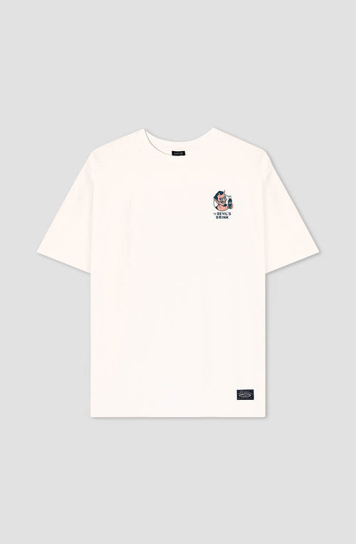 T-Shirt aus Bio-Baumwolle mit Aufschrift Gas Station