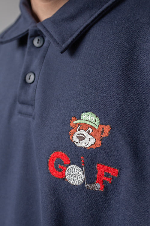 Button Bear Gold Club Marineblaues Sweatshirt