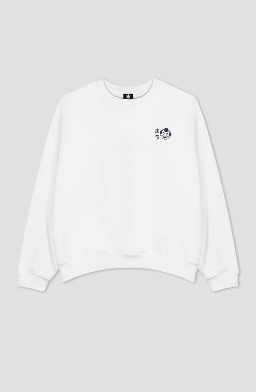 Weißes Oishi Ramen-Sweatshirt aus Bio-Baumwolle