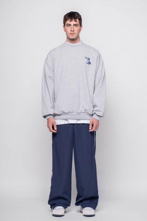 Graues Sweatshirt Doing Nothing