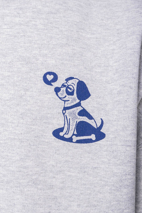 Graues Sweatshirt Doing Nothing
