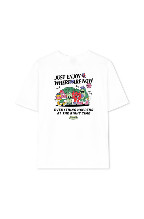 Just Enjoy White T-shirt