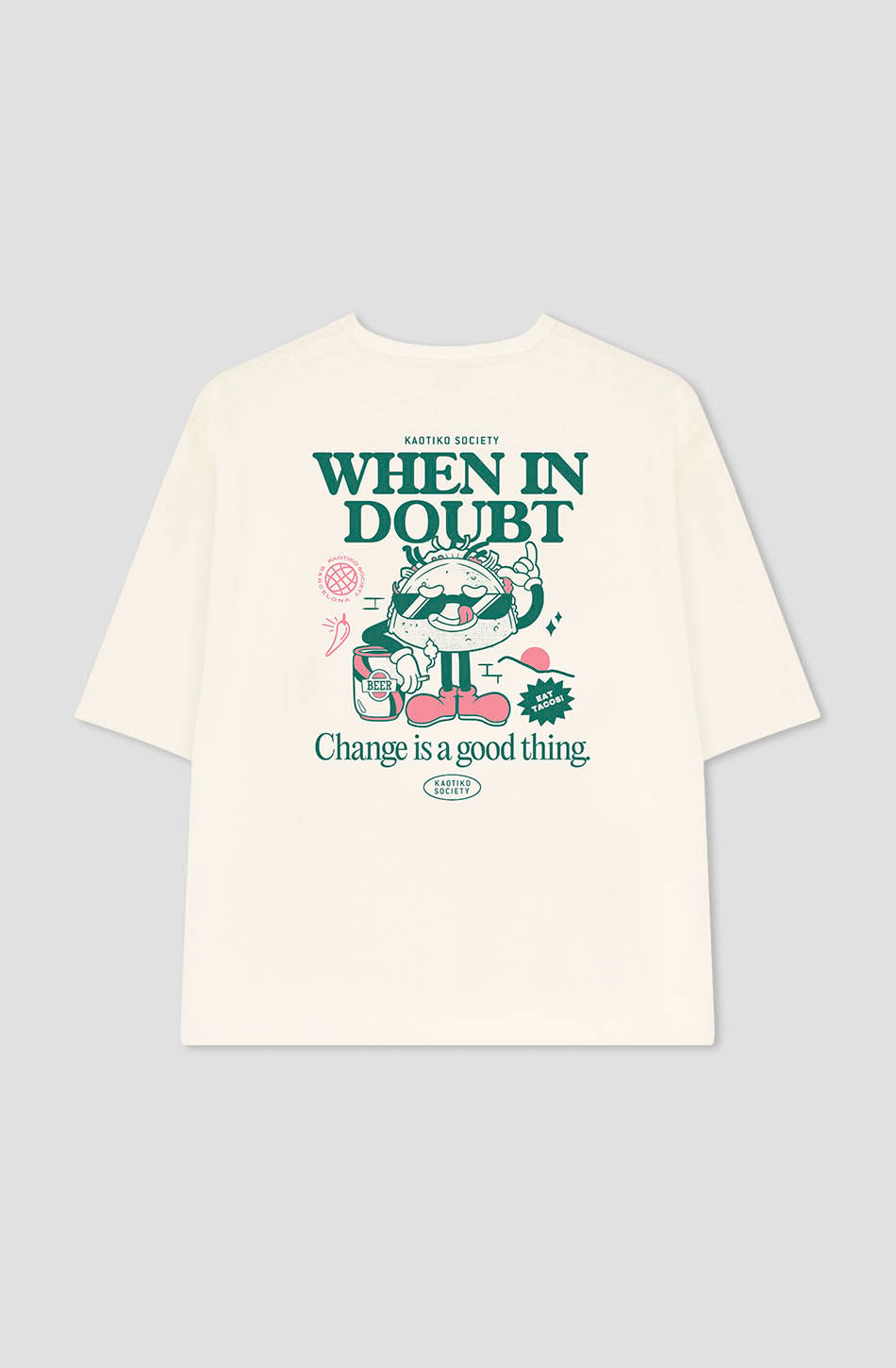 When In Doubt - T-shirt en coton biologique ivoire