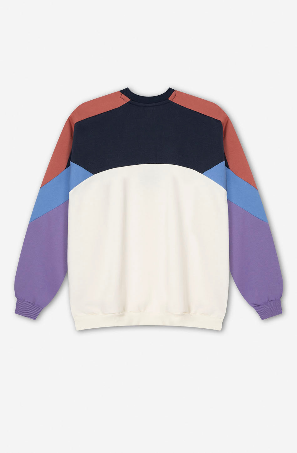 Sweatshirt „Elina“ in Elfenbein/Marineblau