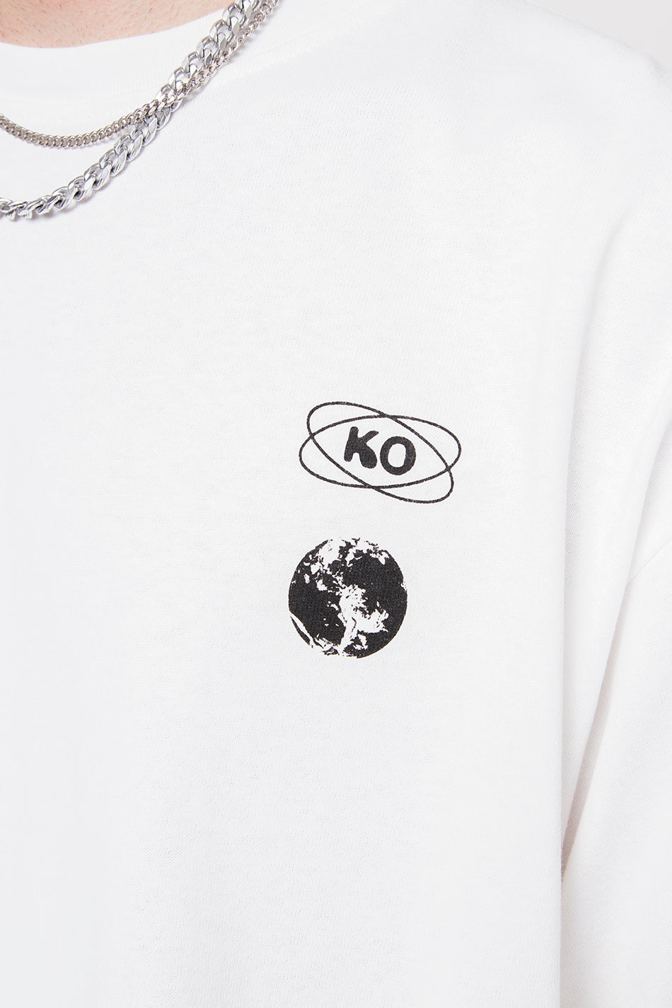 Blow It Up Bio-Baumwoll-T-Shirt, weiß