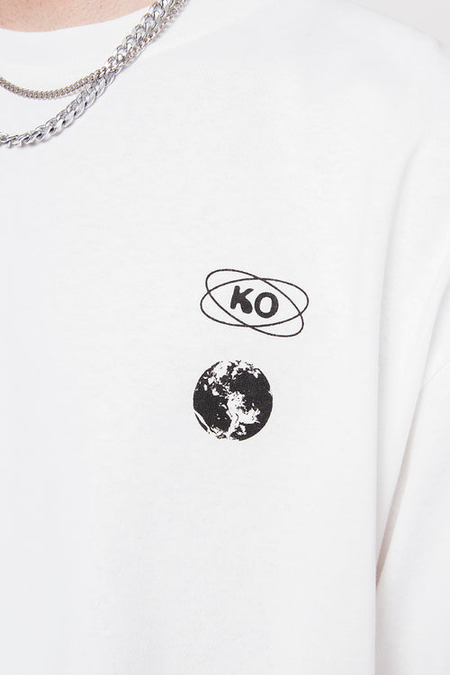 Blow It Up Bio-Baumwoll-T-Shirt, weiß