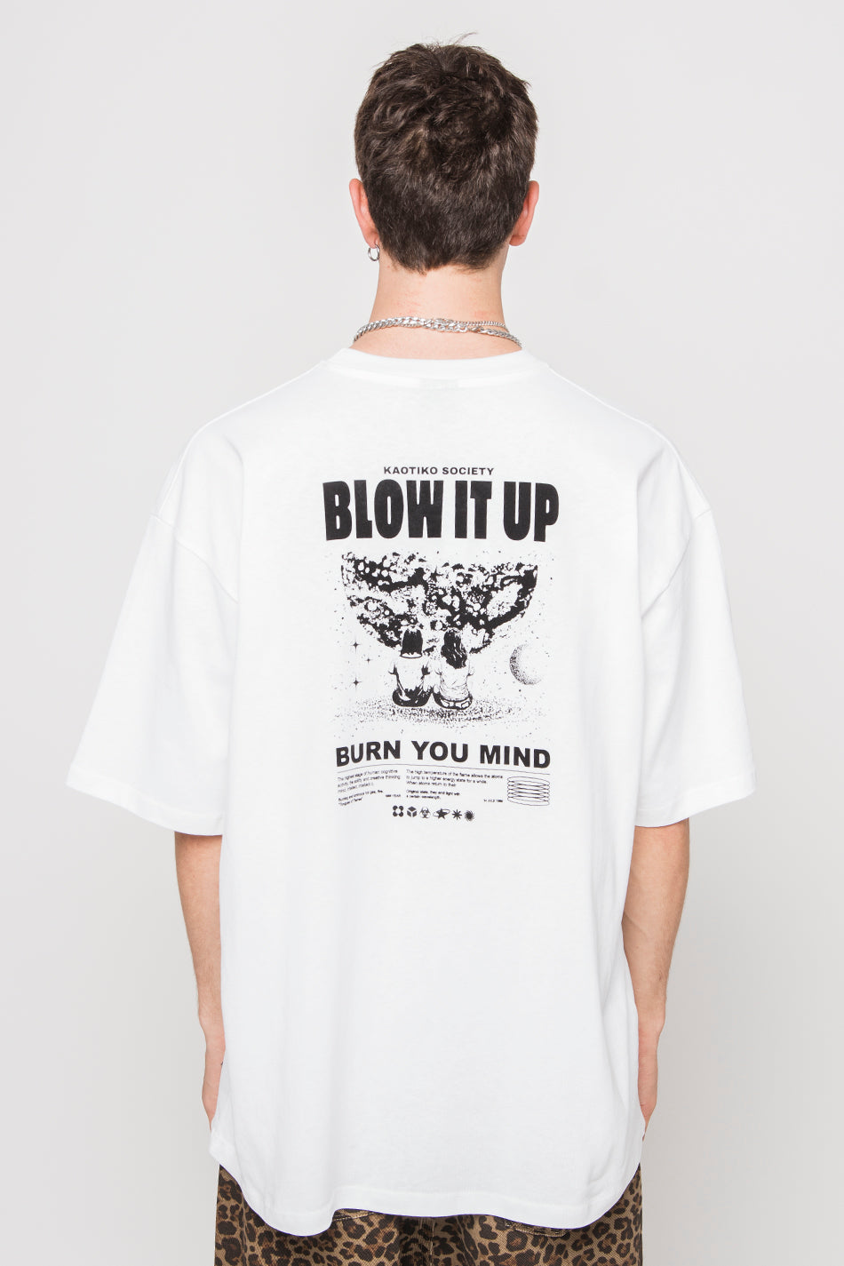 Blow It Up Bio-Baumwoll-T-Shirt, weiß