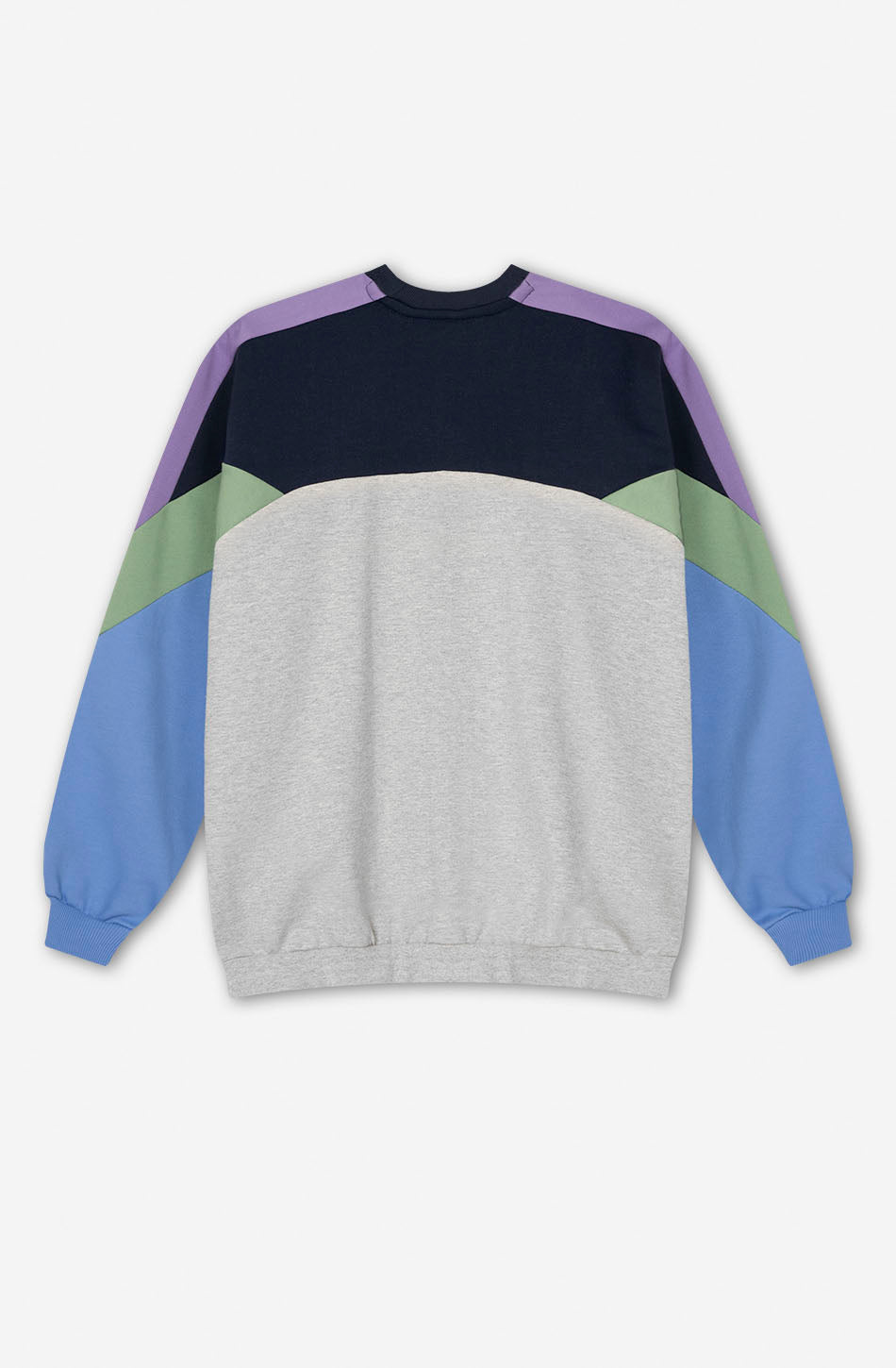 Sweatshirt Elina in Grau/Marineblau