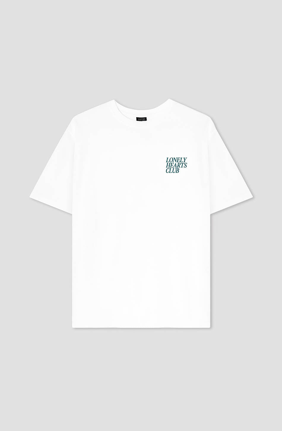 Weißes T-Shirt aus Bio-Baumwolle „Lonely Hearts“