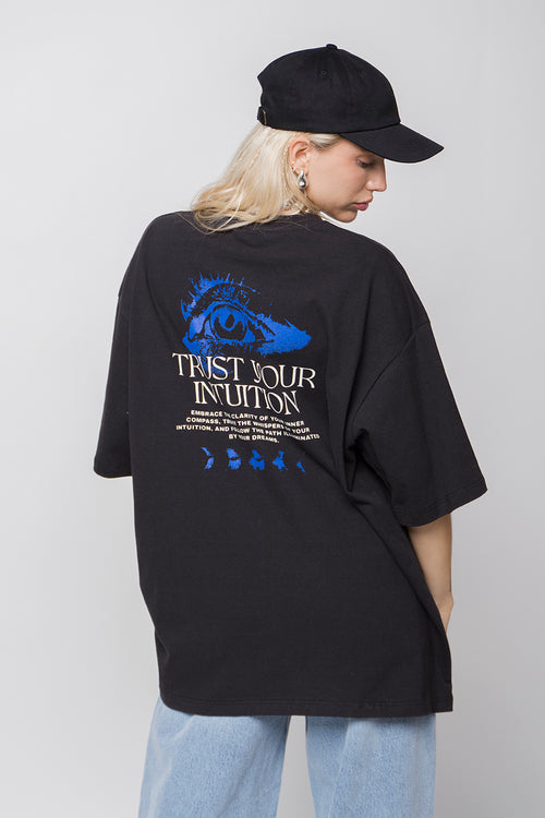 Auge Vertrauen Sie Ihrer Intuition Schwarzes T-Shirt