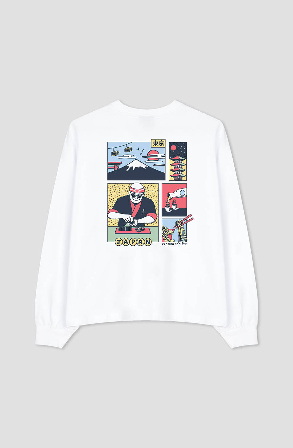 Japan Life T-Shirt blanc en coton biologique