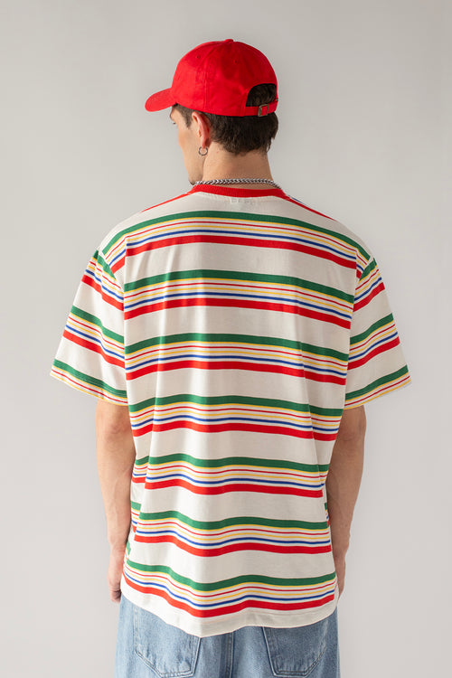 T-Shirt mit Apfelstreifen