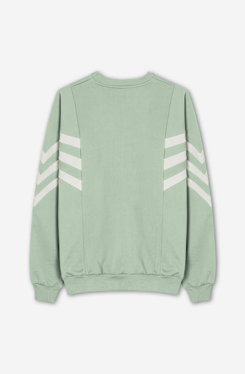 Chad Fresh Sweatshirt in Grün/Elfenbein