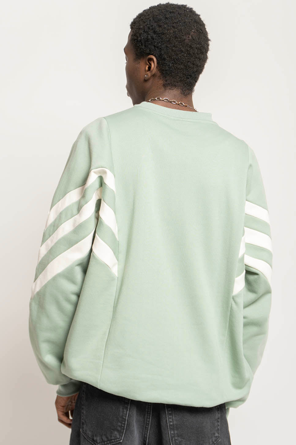 Chad Fresh Sweatshirt in Grün/Elfenbein