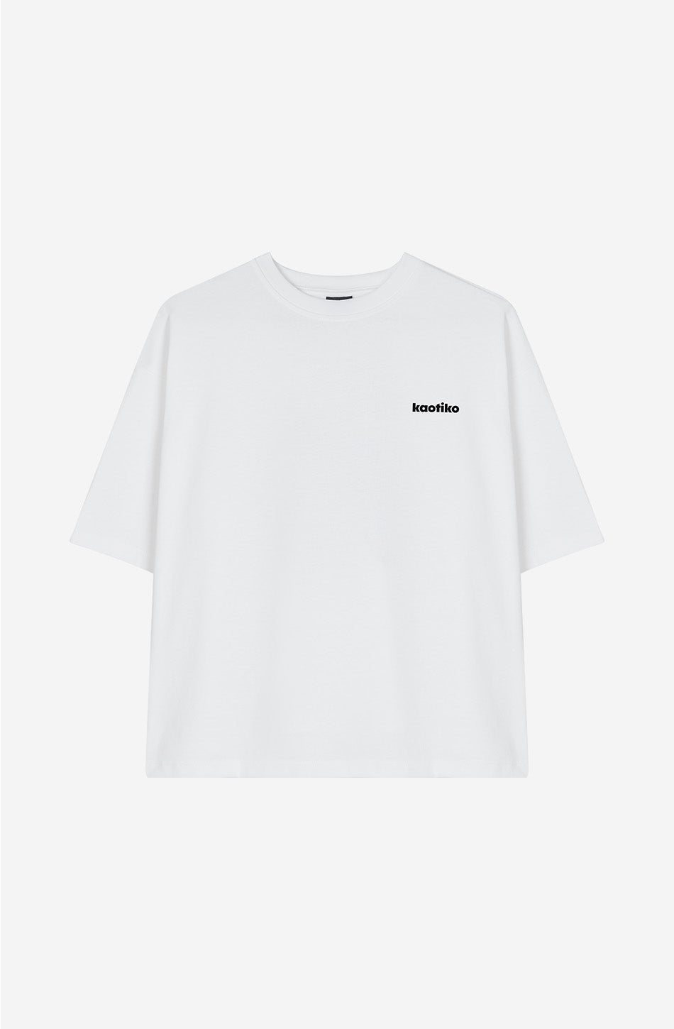 Weißes T-Shirt aus Bio-Baumwolle mit Branding